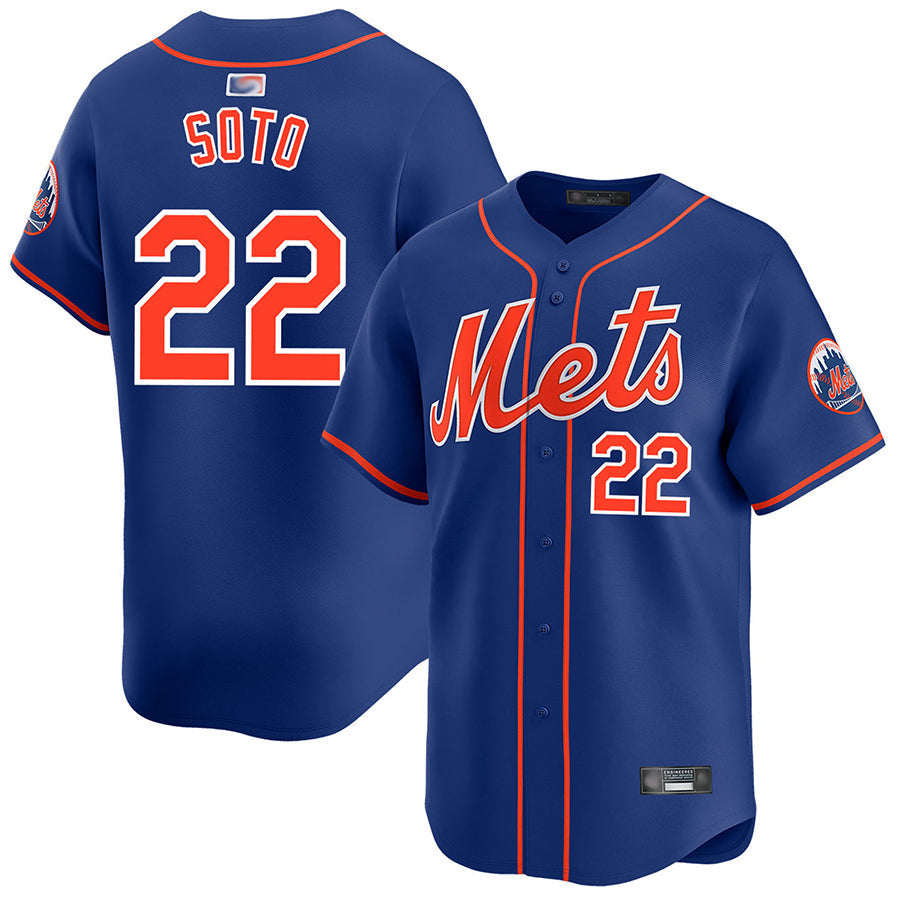 Custom #22 Royal NYM Baseball Shirt Top