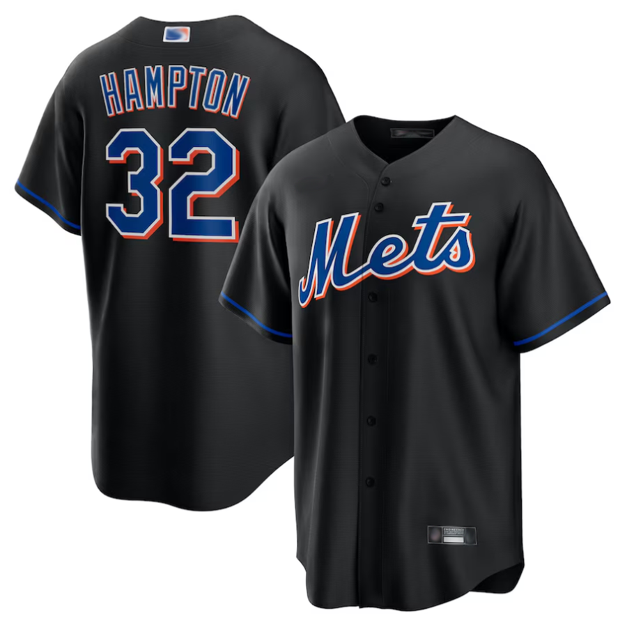 Custom #32 Black NYM Baseball Shirt Top