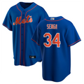 Custom #34 Royal NYM Baseball Shirt Top