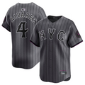 Custom #4 Gray City Connect NYM Baseball Shirt Top