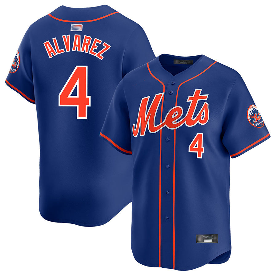 Custom #4 Royal NYM Baseball Shirt Top
