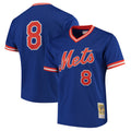 Custom #8 Royal NYM Baseball Shirt Top