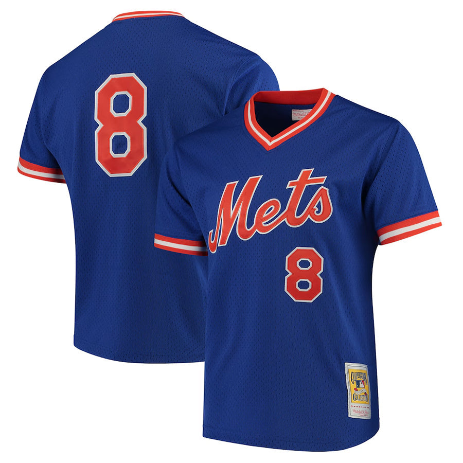 Custom #8 Royal NYM Baseball Shirt Top