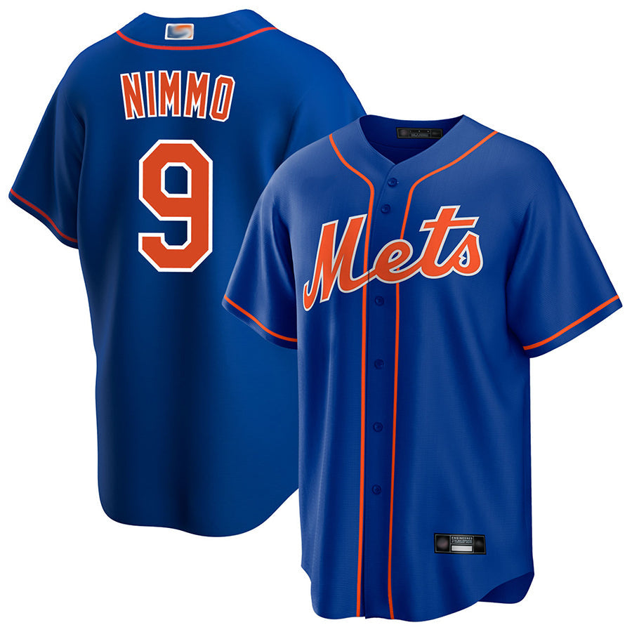 Custom #9 Royal NYM Baseball Shirt Top