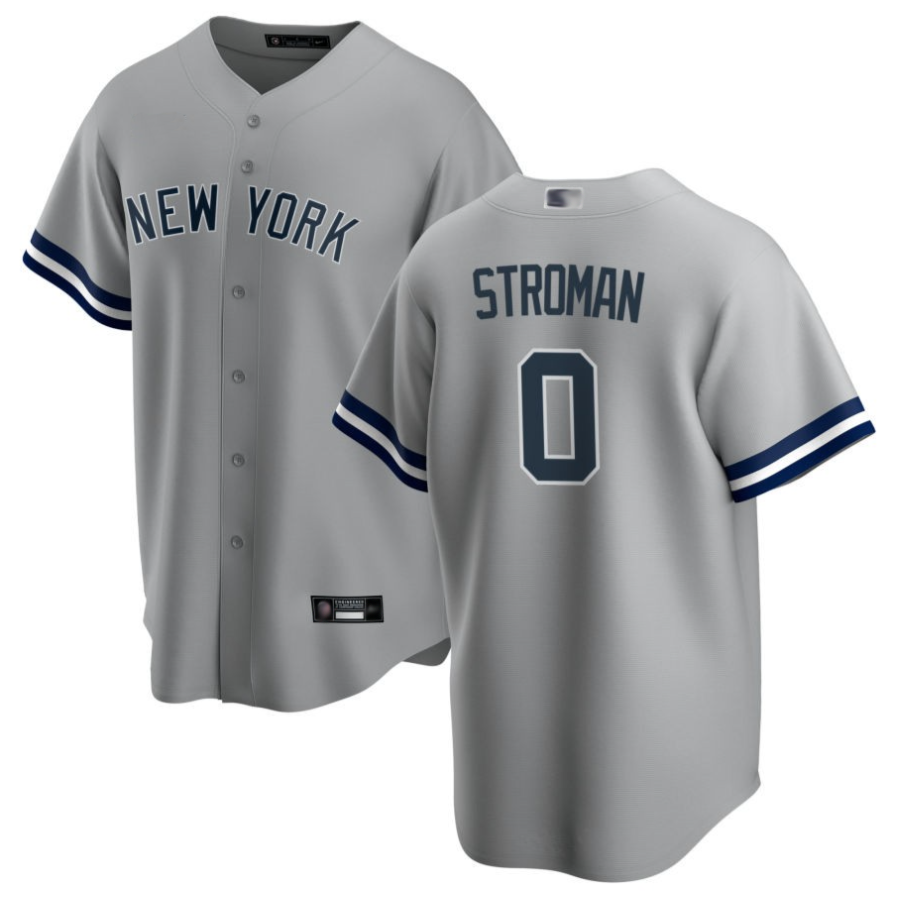 Custom #0 White NYY Baseball Shirt Top
