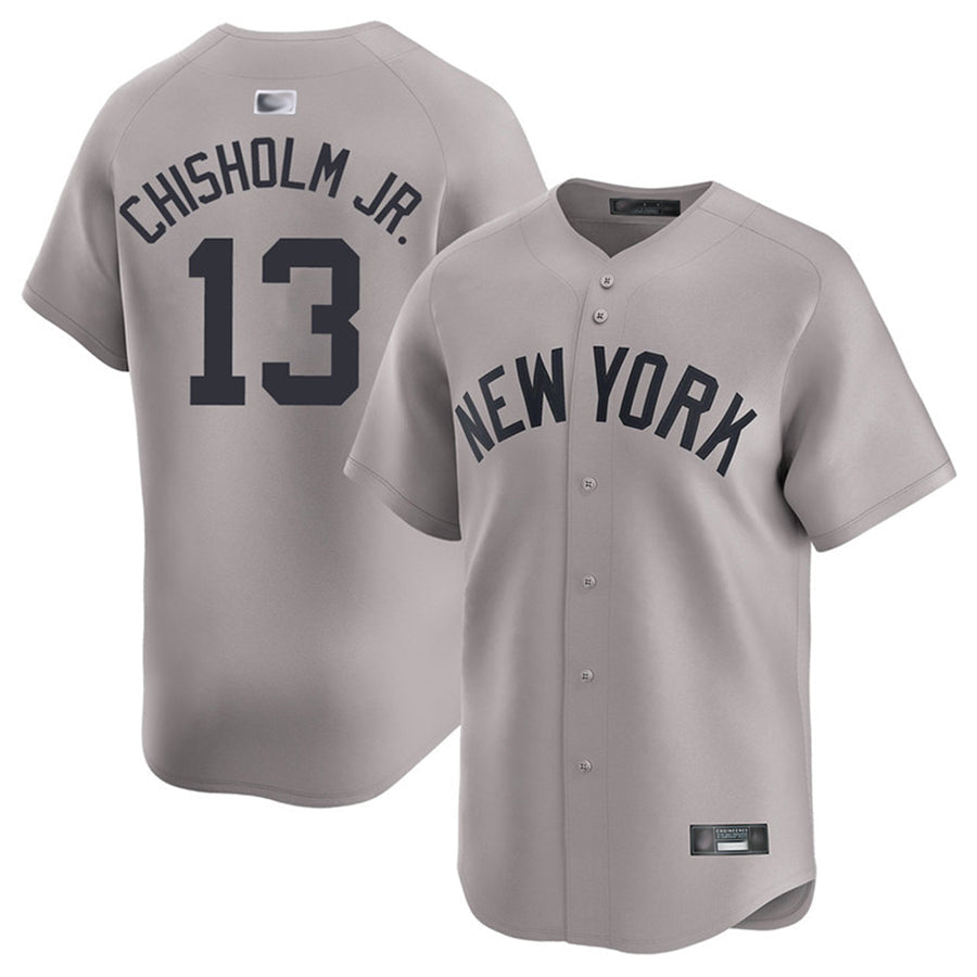Custom #13 Gray NYY Baseball Shirt Top