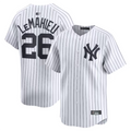 Custom #26 White NYY Baseball Shirt Top