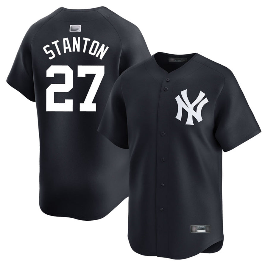 Custom #27 Black NYY Baseball Shirt Top