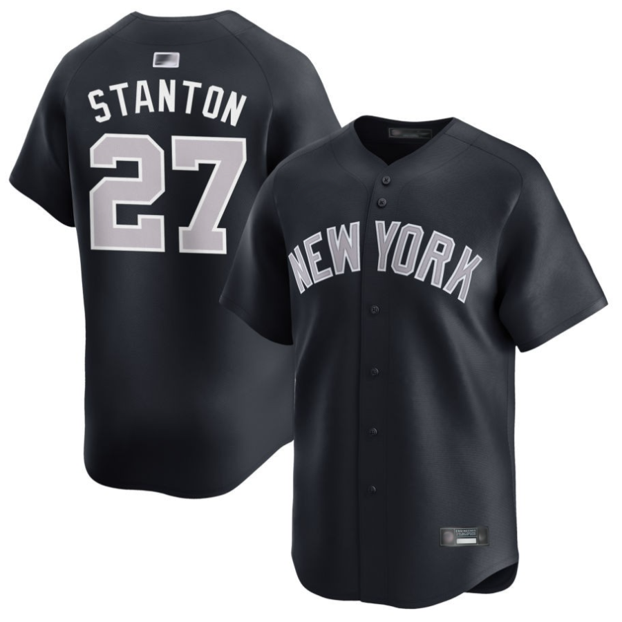 Custom #27 Black NYY Baseball Shirt Top