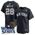 Custom #28 Black NYY Baseball Shirt Top