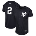 Custom #2 Navy NYY Baseball Shirt Top