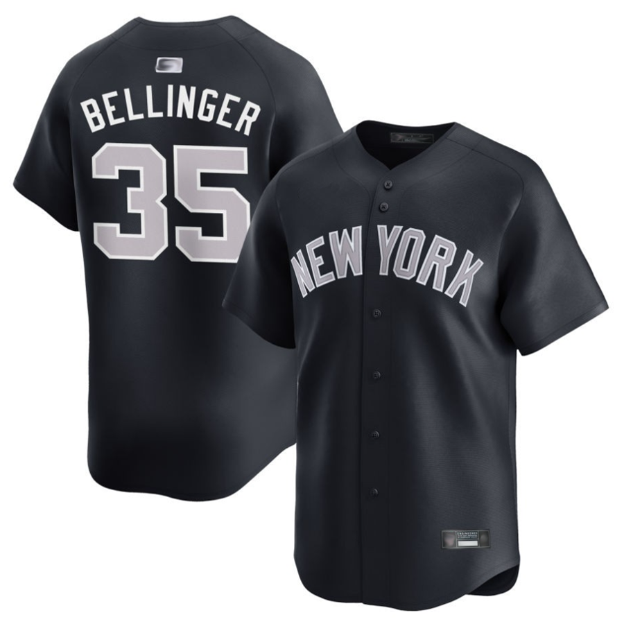Custom #35 Black NYY Baseball Shirt Top