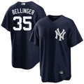 Custom #35 Navy NYY Baseball Shirt Top