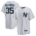 Custom #35 White NYY Baseball Shirt Top