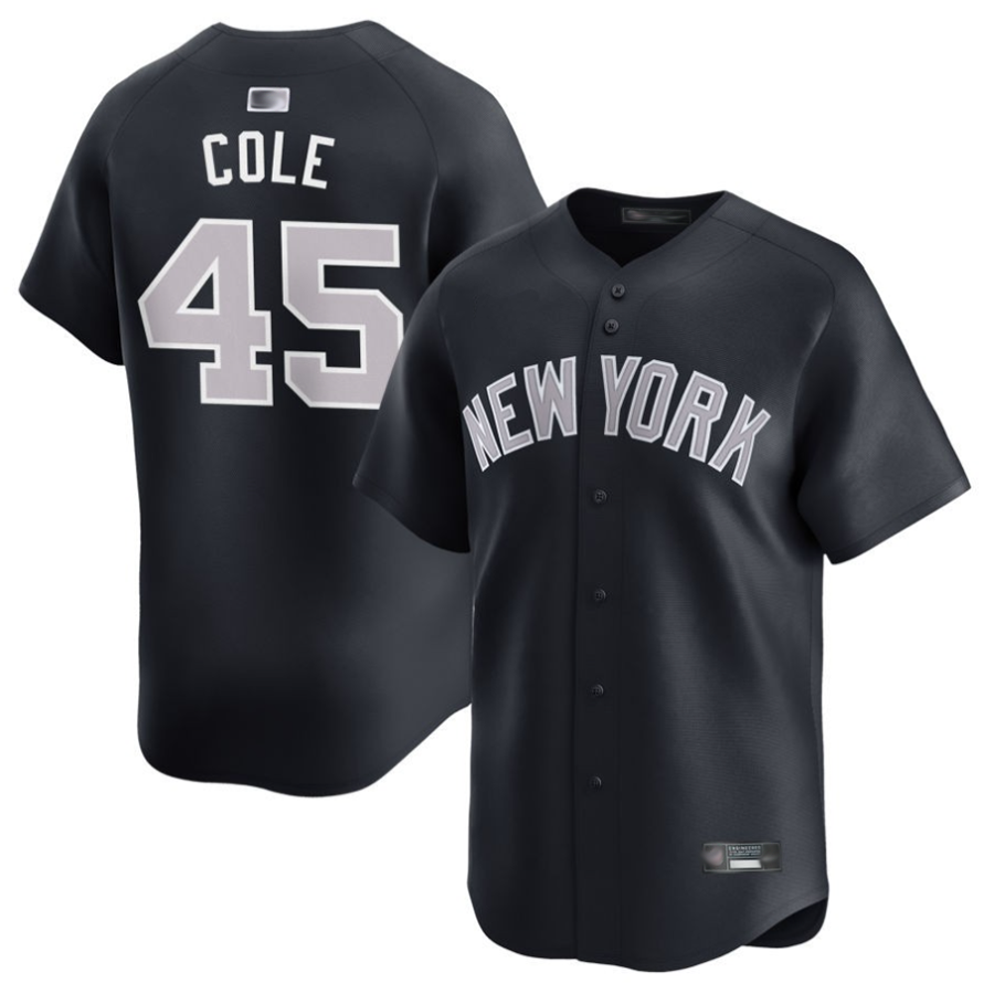 Custom #45 Gray NYY Baseball Shirt Top