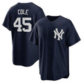 Custom #45 Navy NYY Baseball Shirt Top