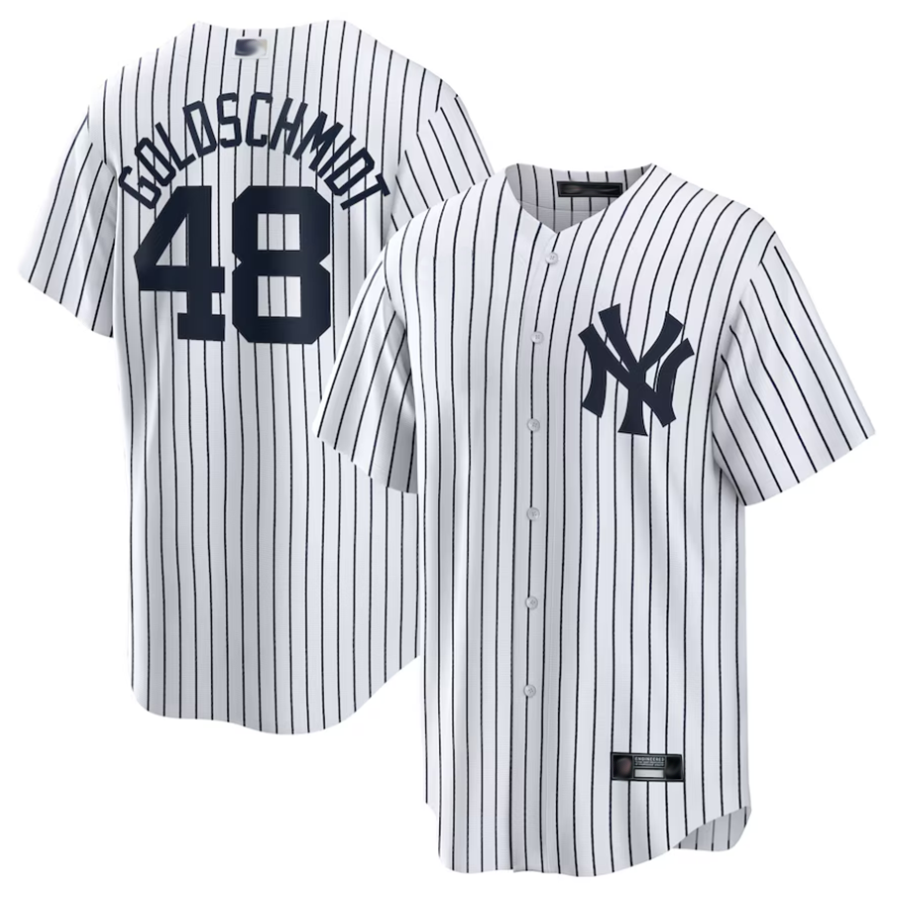 Custom #48 White NYY Baseball Shirt Top