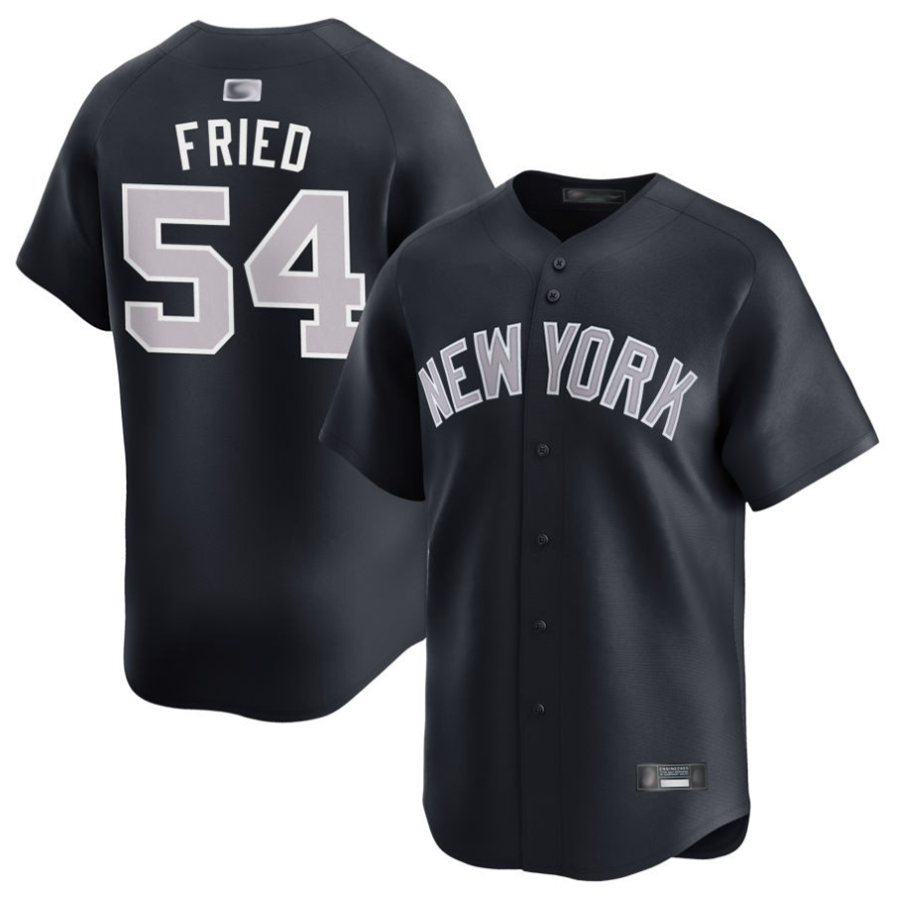 Custom #54 Navy NYY Baseball Shirt Top