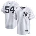Custom #54 White NYY Baseball Shirt Top