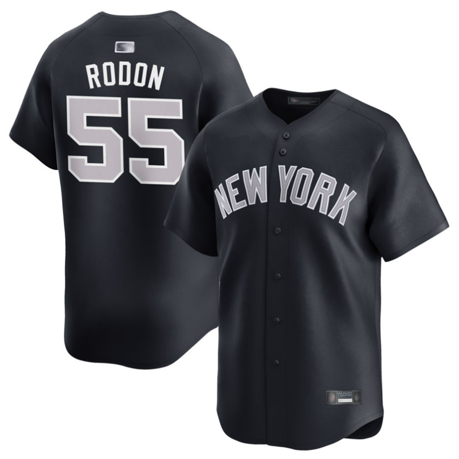 Custom #55 Navy NYY Baseball Shirt Top