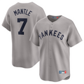 Custom #7 Gray Throwback NYY Baseball Shirt Top