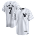 Custom #7 White NYY Baseball Shirt Top