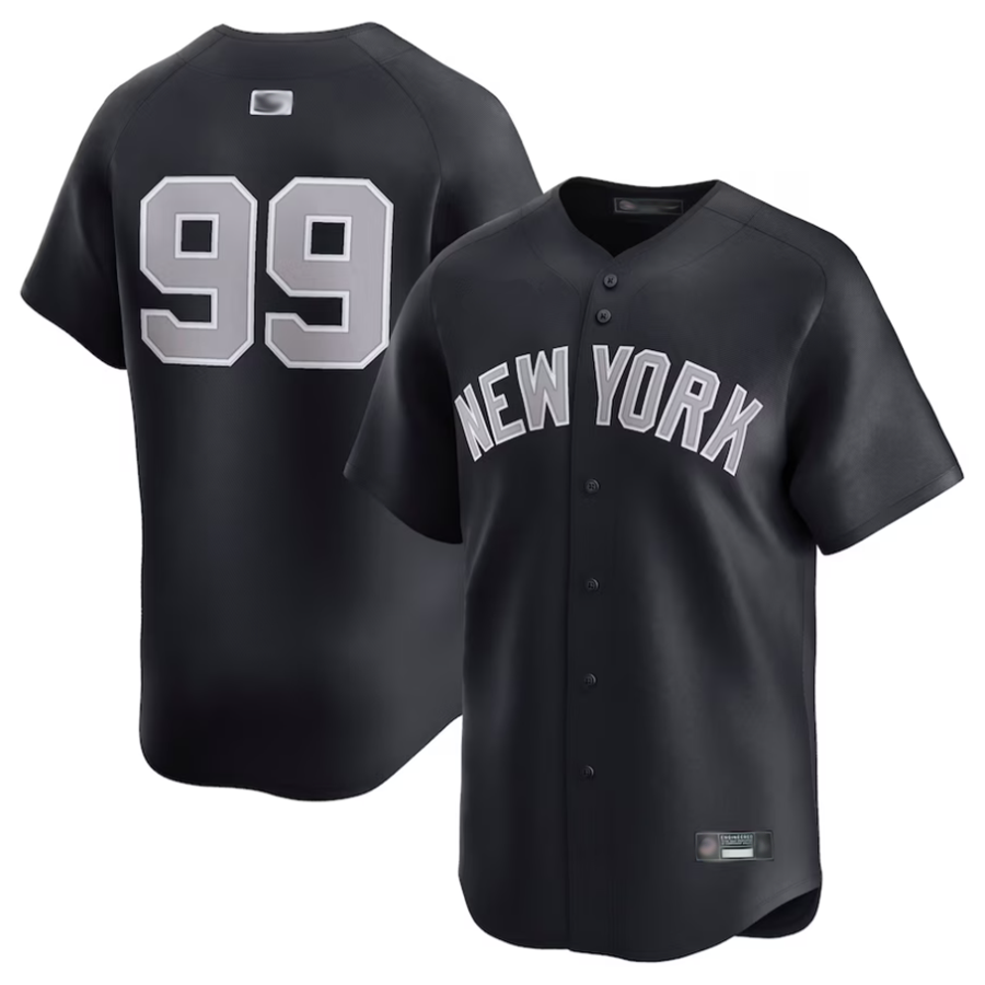 Custom #99 Black NYY Baseball Shirt Top