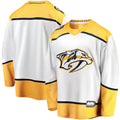 N.Predators Supporters Branded Breakaway Away Jersey White Stitched American Hockey Jerseys