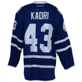 T.Maple Leafs #43 Nazem Kadri Supporters Authentic Game-Used from the 2015-16 Season Blue Stitched American Hockey Jerseys