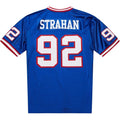 Custom #92 Royal 1993 Throwback NYG Football Shirt Top