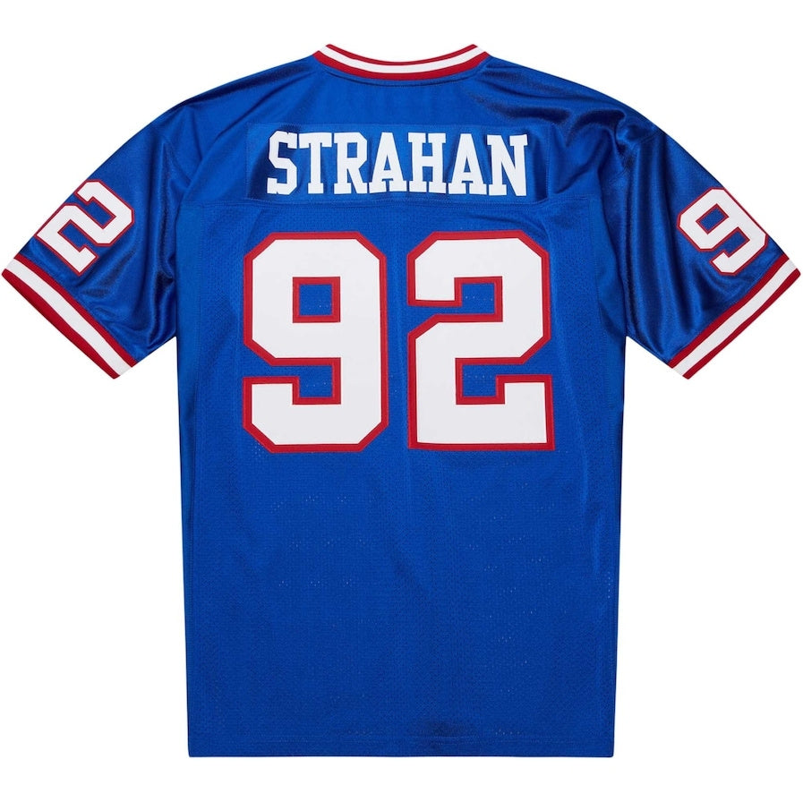 Custom #92 Royal 1993 Throwback NYG Football Shirt Top