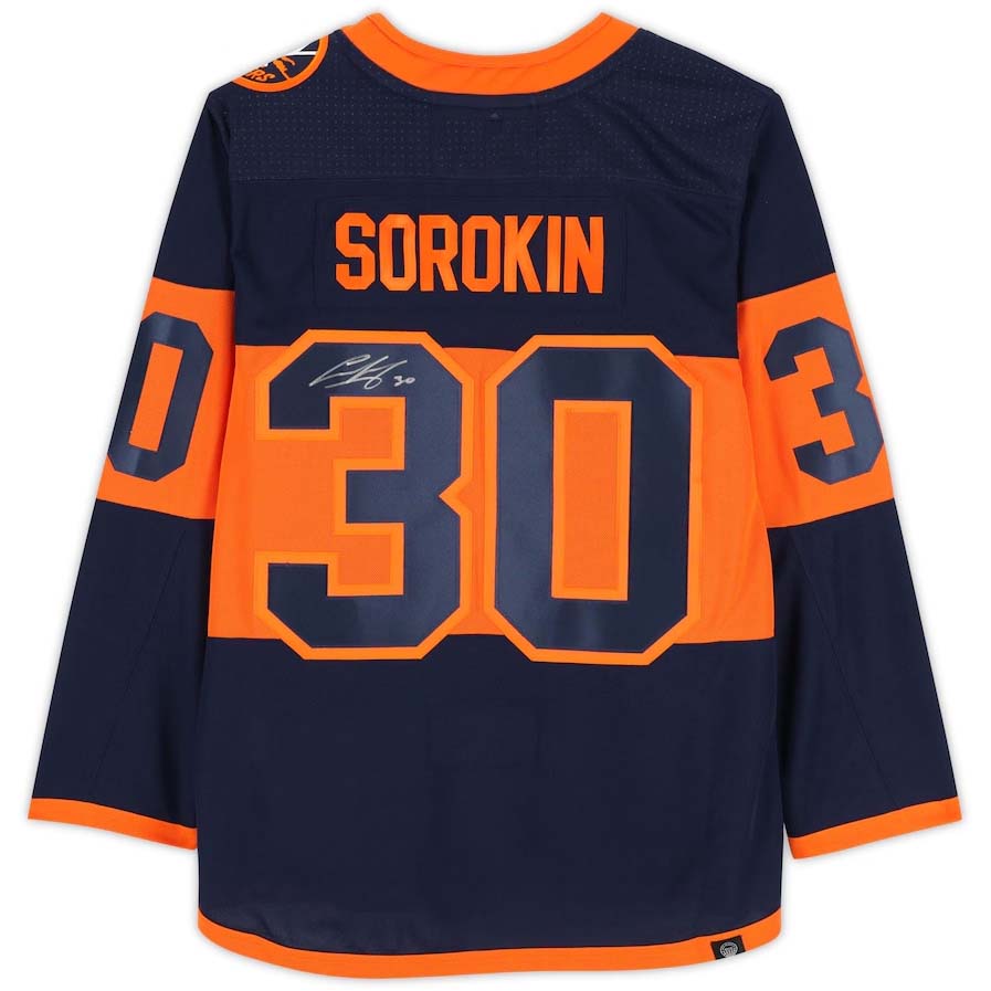 Custom #30 NYI Hockey Shirt Top