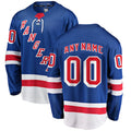 Custom NY.Rangers Supporters Branded Home Breakaway Royal Stitched American Hockey Jerseys