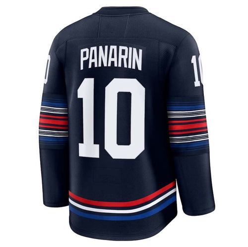 Custom #10 Navy NYR Hockey Shirt Top