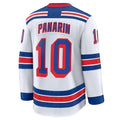 Custom #10 White NYR Hockey Shirt Top