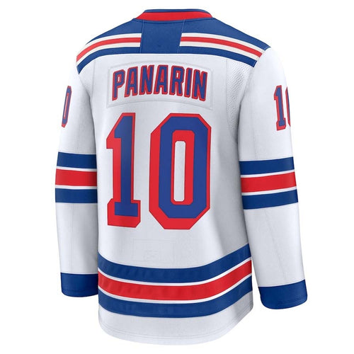 Custom #10 White NYR Hockey Shirt Top