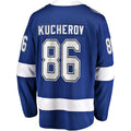 TB.Lightning #86 Nikita Kucherov Supporters Branded Home 2022 Stanley Cup Final Breakaway Player Jersey Blue Stitched American Hockey Jerseys