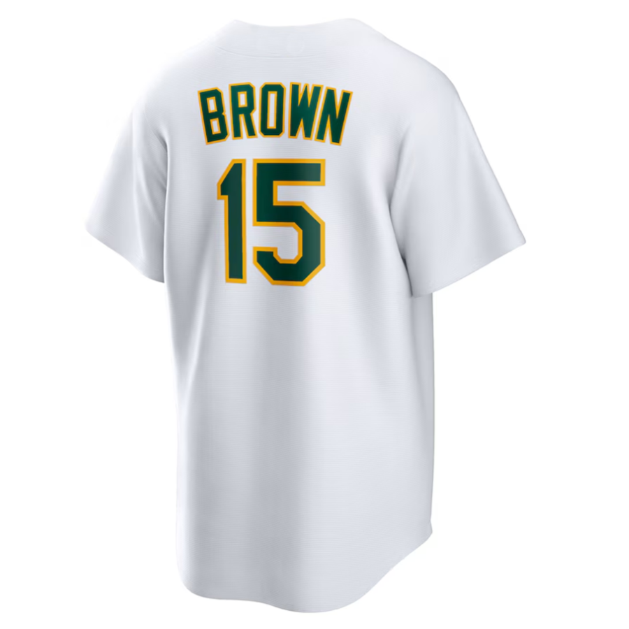 Custom #15 White OAK Baseball Shirt Top