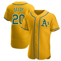 Custom #20 Gold OAK Baseball Shirt Top