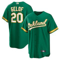 Custom #20 Green OAK Baseball Shirt Top