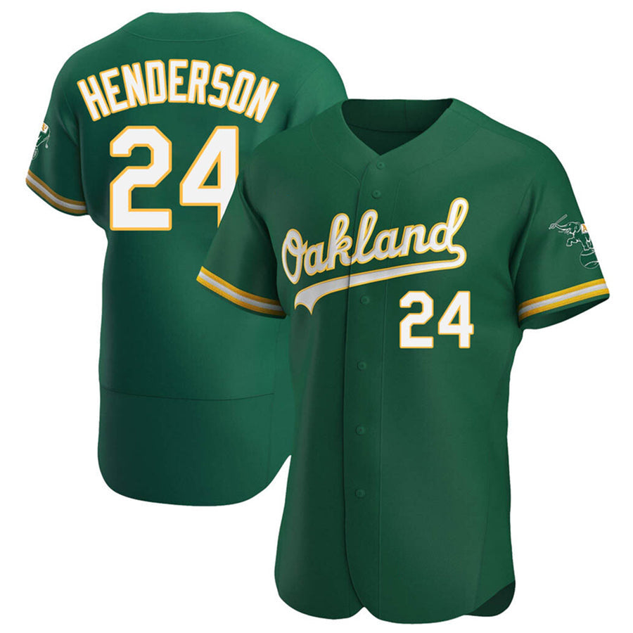 Custom #24 Green OAK Baseball Shirt Top