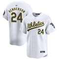 Custom #24 White OAK Baseball Shirt Top