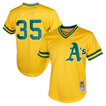 Custom #35 Yellow OAK Baseball Shirt Top