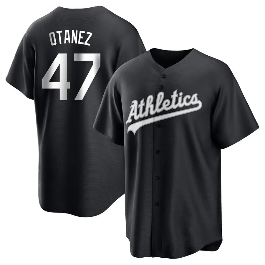 Custom #47 Black OAK Baseball Shirt Top
