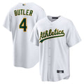 Custom #4 White OAK Baseball Shirt Top