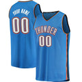 Custom OC.Thunder Supporters Branded 2019-20 Fast Break Replica Jersey Blue Icon Edition Stitched Basketball Jersey