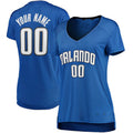 Custom O.Magic Supporters Branded Women's Fast Break  Jersey  Blue Icon Edition Stitched Basketball Jersey