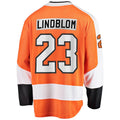 P.Flyers #23 Oskar Lindblom Supporters Branded Team Color Breakaway Player Jersey  Orange Stitched American Hockey Jerseys