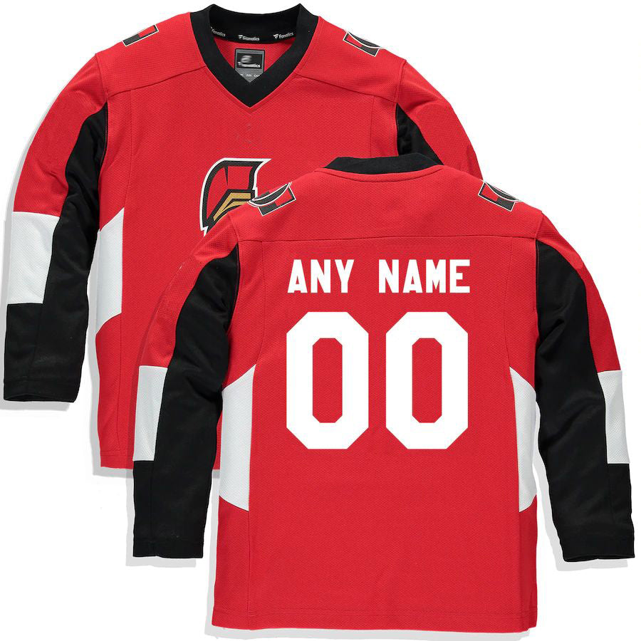 Custom O.Senators Supporters Branded Home Replica Jersey Red Stitched American Hockey Jerseys