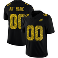Custom P.Eagles Leopard Print Fashion Vapor Limited Jersey Black Stitched American Football Jerseys
